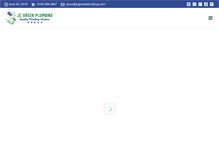 Tablet Screenshot of jcgreenplumbing.com